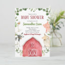 Search for barnyard farm baby shower invitations Summer