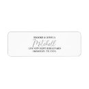 Search for married couple return address labels Calligraphy