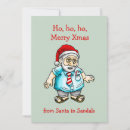 Search for funny santa claus cards Red