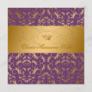 Search for royal purple sweet 16 invitations Golden