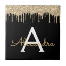 Search for black and gold glitter tiles Girly
