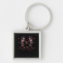 Search for holding heart key rings Skull