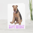 Search for airedale terrier birthday cards Puppy