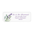 Search for purple flower return address labels Lavender flowers