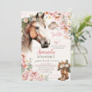 Search for floral horse invitations Western