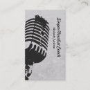 Search for vocalist business cards Entertainment