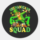 Search for funny shenanigans stickers Green