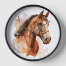 Search for beautiful horse clocks Horses