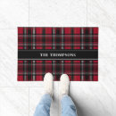Search for black and red plaid doormats Tartan