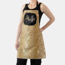 Search for metallic gold aprons Glam