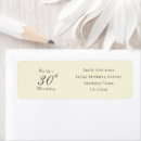 Search for 30th birthday return address labels Thirty