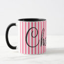 Search for pink and white stripes mugs Cute