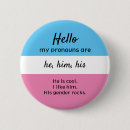 Search for he him pronoun badges Transgender