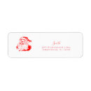 Search for name rectangle stickers Santa