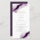 Search for purple wedding programmes Bohemian