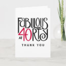 Search for red and black thank you cards Typography