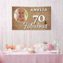 Search for 70th birthday banner banners 70 and fabulous