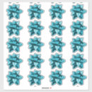 Search for teal bow stickers Aqua