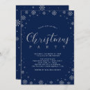 Search for snowflakes christmas invitations Silver