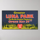 Search for vintage amusement park posters Retro