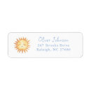 Search for sun return address labels Watercolor