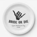 Search for halloween skeleton plates Black and white