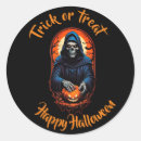 Search for scary skull stickers Pumpkin