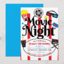 Search for outdoor movie birthday invitations Film