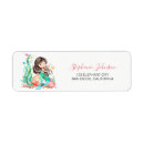 Search for cute mermaid return address labels Baby shower