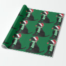 Search for black lab wrapping paper Santa