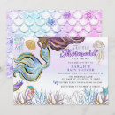 Search for pink mermaid baby shower invitations Purple