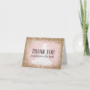 Search for blush thank you cards Glitter
