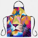 Search for lion aprons Watercolor