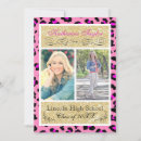 Search for leopard graduation invitations Gold