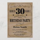 Search for rustic 30th birthday invitations Cheers to 30 years