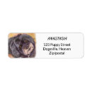 Search for happy dogs return address labels Birthday