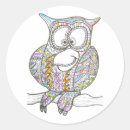 Search for cute owl art stickers Whimsical