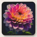 Search for dahlia flower coasters Orange