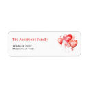 Search for valentines day hearts return address labels Watercolor