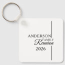 Search for family reunions key rings Black and white