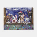 Search for funny christmas doormats Cat
