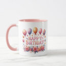 Search for happy birthday flowers mugs Cute