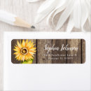 Search for sunflowers rustic return address labels Elegant