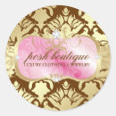 Search for damask round stickers Girly