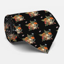 Search for botanical illustration ties Black