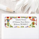 Search for paisley return address labels Pink