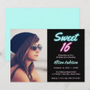Search for neon sweet 16 invitations Cool