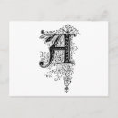 Search for fancy initial postcards Ornate