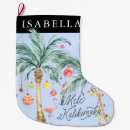 Search for palm tree christmas stockings Watercolor