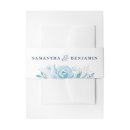 Search for dusty blue invitation belly bands Botanical